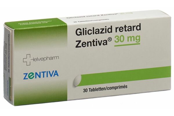 Gliclazid retard Zentiva Ret Tabl 30 mg 30 Stk