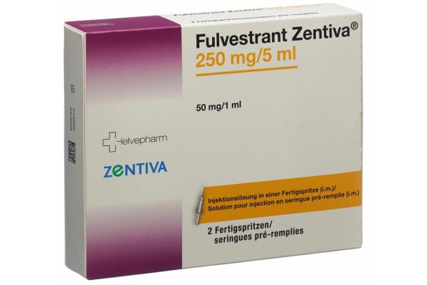 Fulvestrant Zentiva sol inj 250 mg/5ml 2 ser pré 5 ml
