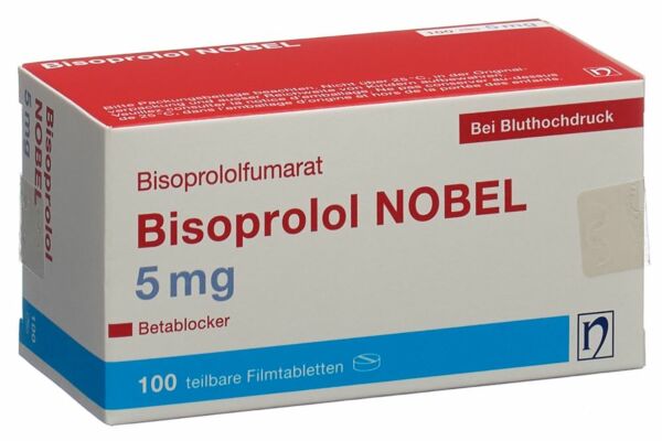 Bisoprolol NOBEL Filmtabl 5 mg 100 Stk