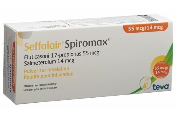 Seffalair Spiromax Inh Plv 55/14 mcg 60 Dos
