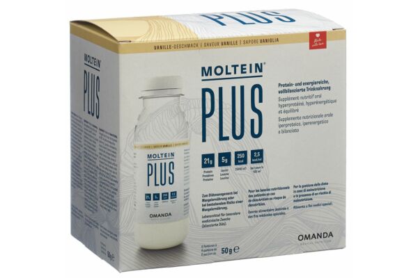 Moltein PLUS 2.5 vanille 6 fl 50 g