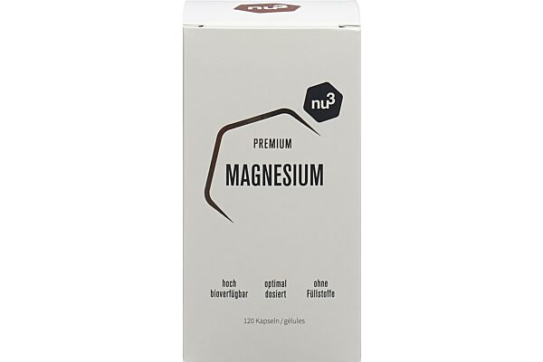 nu3 Premium Magnesium caps bte 120 pce à petit prix