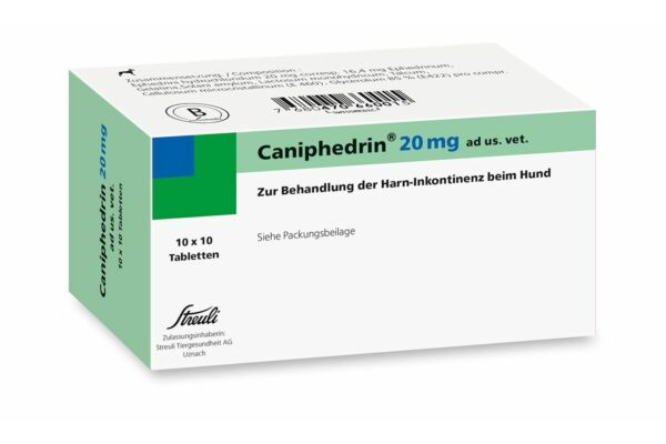 Caniphedrin Tabl 20 mg ad us vet. 100 Stk