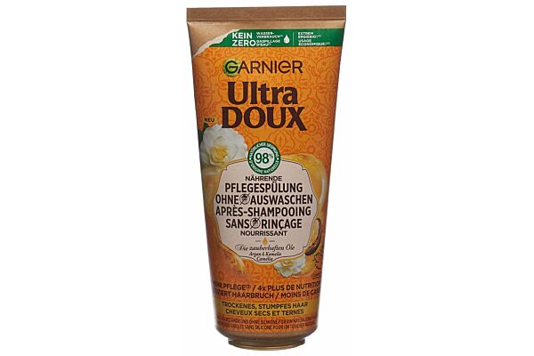 Ultra Doux après-shampooingc sans rinçage huiles merveilleuses tb 200 ml