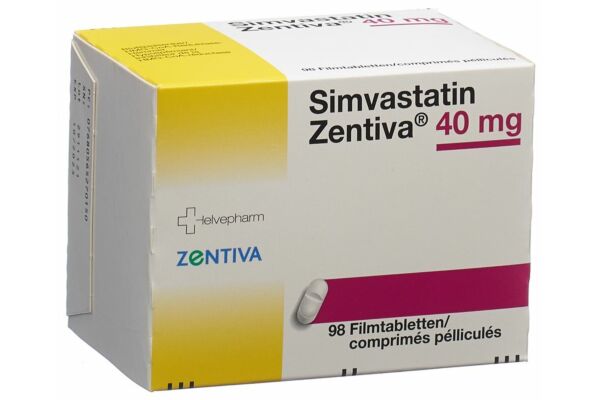 Simvastatin Zentiva Filmtabl 40 mg 98 Stk