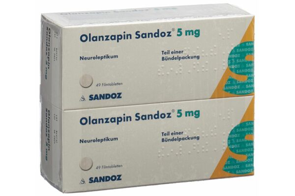 Olanzapin Sandoz Filmtabl 5 mg 2 x 49 Stk