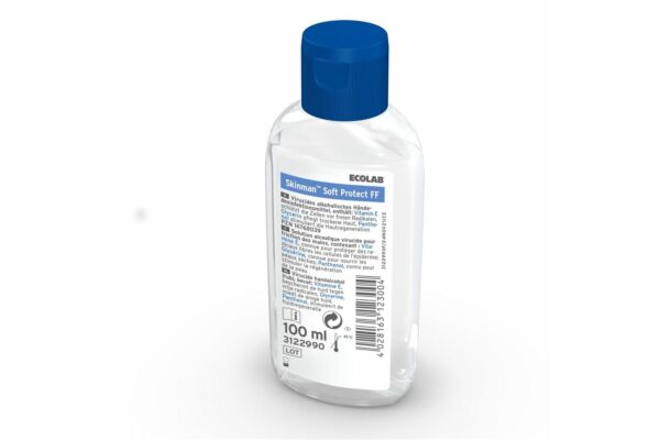 SKINMAN SOFT PROTECT FF viruzide alkoholische Händedesinfektion ohne Farb- und Duftstoffe Fl 100 ml