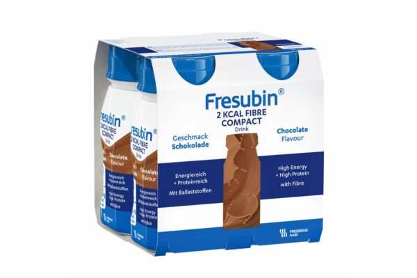 Fresubin 2 kcal Compact Fibre DRINK Schokolade 4 Fl 125 ml