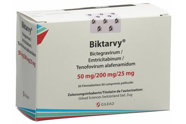 Biktarvy Filmtabl 50/200/25mg 30 Stk