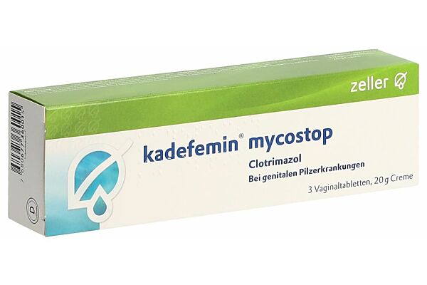 Kadefemine Mycostop emballage combi 3 comprimés vaginaux et 20 g crème