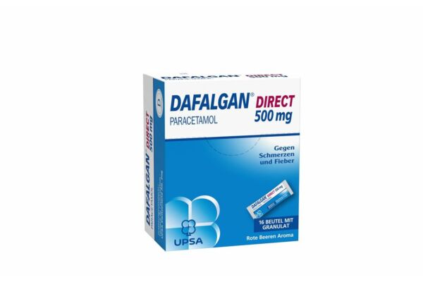 Dafalgan Direct gran 500 mg arôme baies rouges sach 16 pce