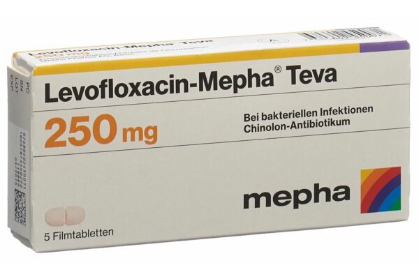 Levofloxacin-Mepha Teva Filmtabl 250 mg 5 Stk