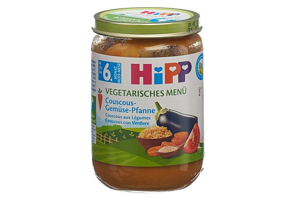 HiPP bio couscous aux légumes verre 190 g