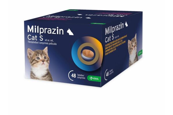 Milprazin Cat Filmtabl S ad us. vet. 12 x 4 Stk
