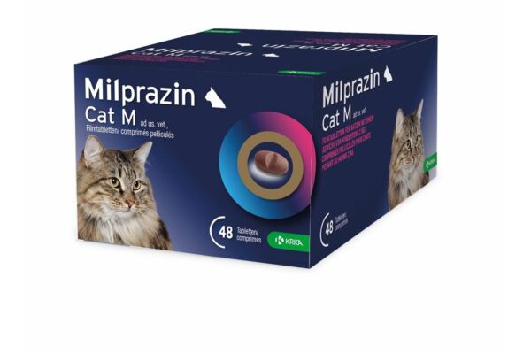 Milprazin Cat Filmtabl M ad us. vet. 12 x 4 Stk