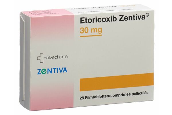 Etoricoxib Zentiva Filmtabl 30 mg 28 Stk