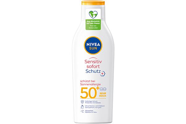 Nivea Sun Sensitive Immediate Protect lotion solaire FPS 50+ fl 200 ml