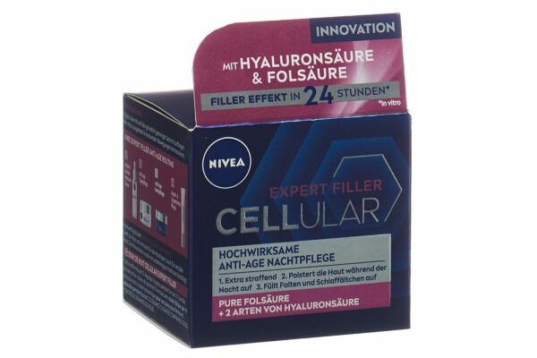 Nivea Cellular Expert Filler Anti-Age Nachtpflege Topf 50 ml