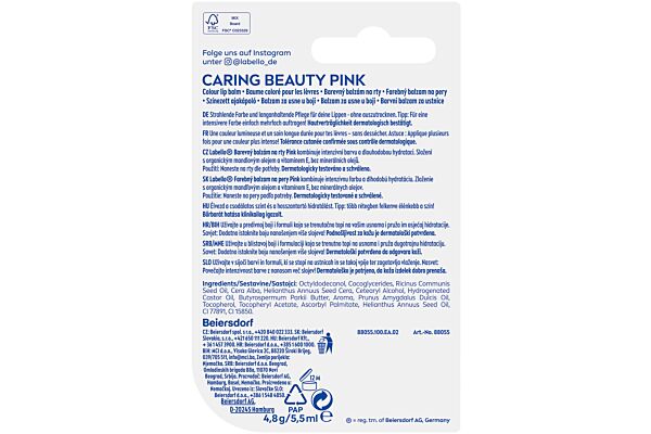 Labello Caring Beauty Pink Stick 5.5 ml