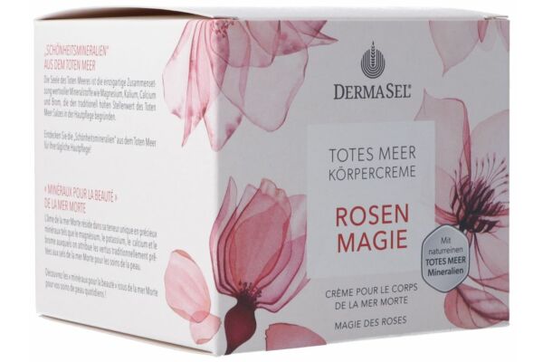 DermaSel Körpercrème Rosen Magie deutsch französisch Topf 200 ml