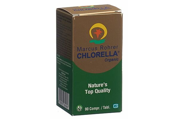 Marcus Rohrer Chlorella cpr 500 mg organic fl verre 90 pce