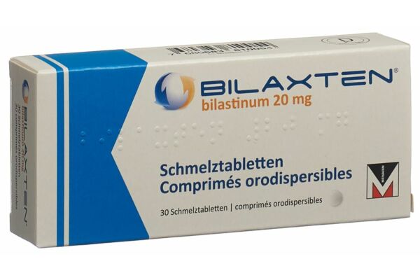 Bilaxten Schmelztabl 20 mg 30 Stk
