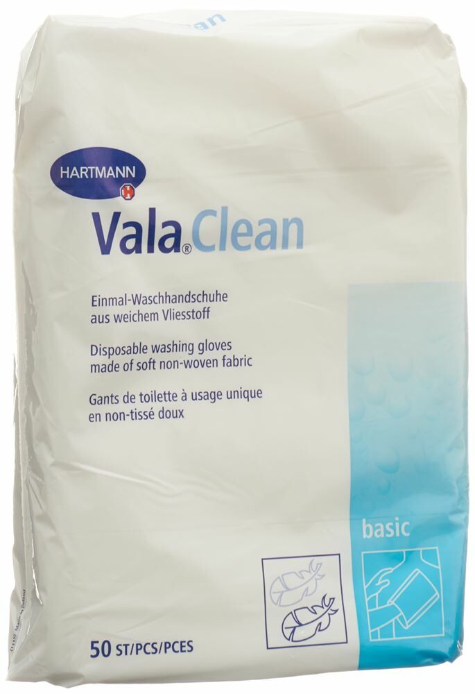 Valaclean Basic gant toilette usage unique 15.5x22.5cm 50 pce à petit prix