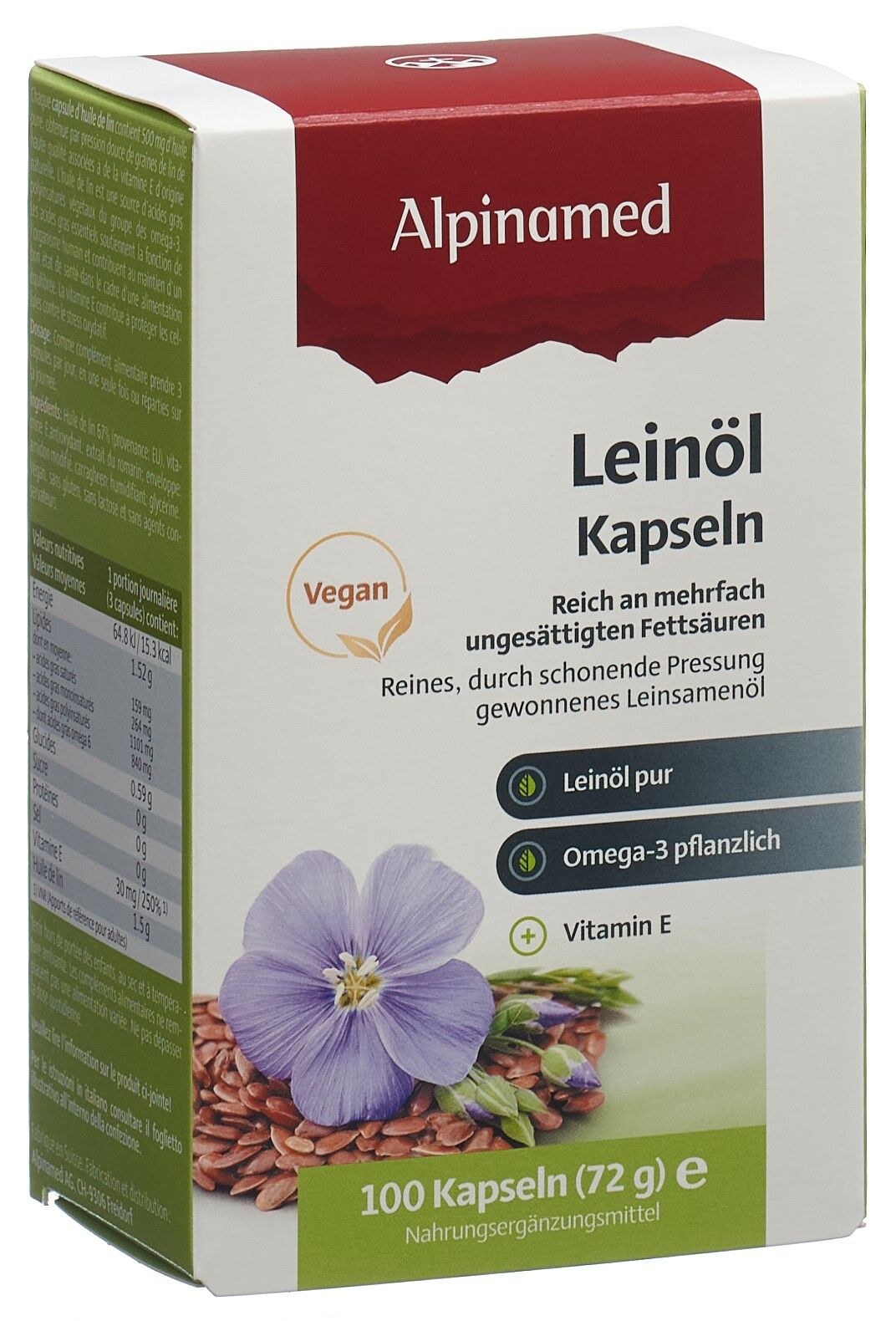 Huile de lin BIO en capsules végétales - 500 mg – Avis & Achat