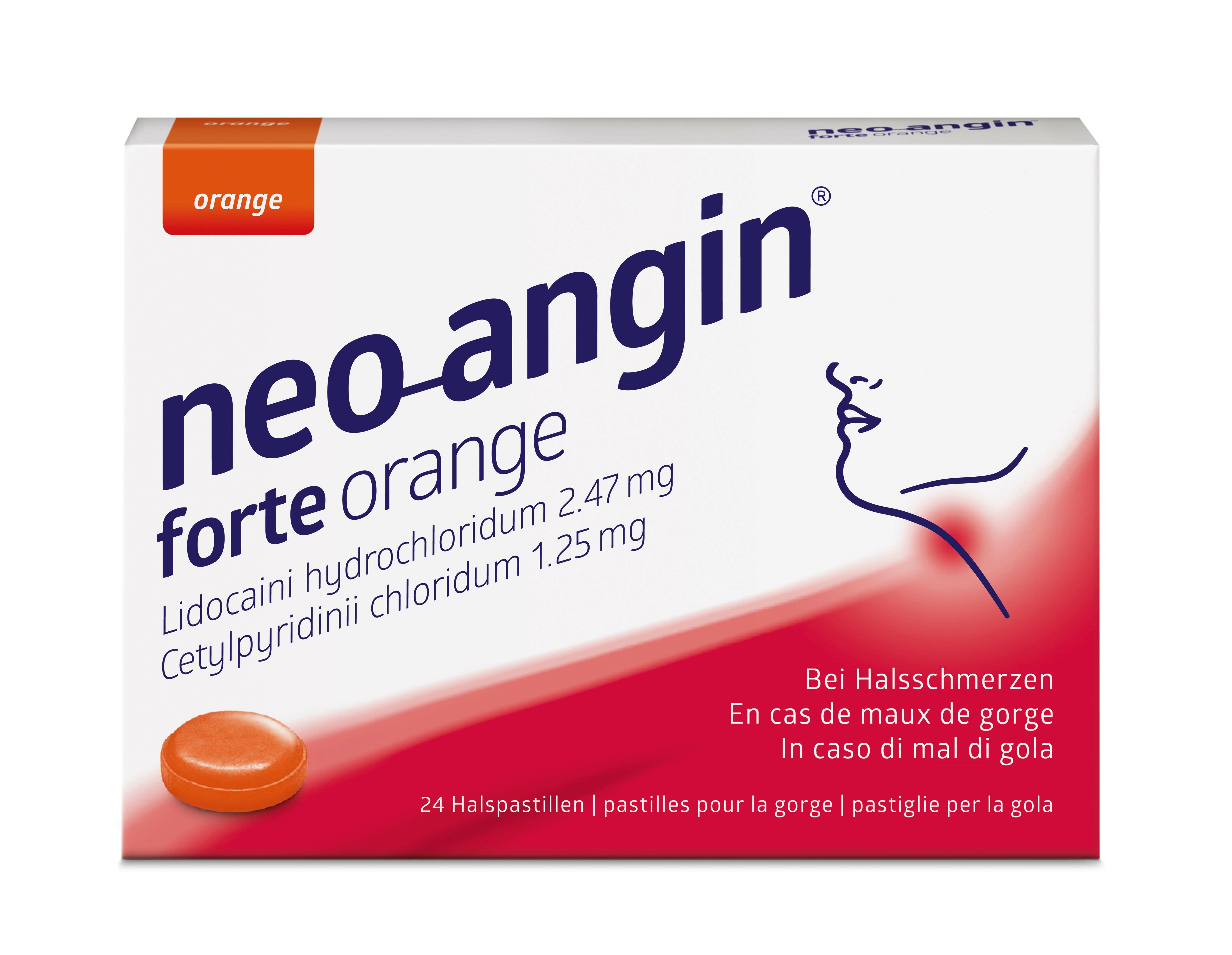 neo-angin forte pastilles pour la gorge orange 24 pce à petit prix