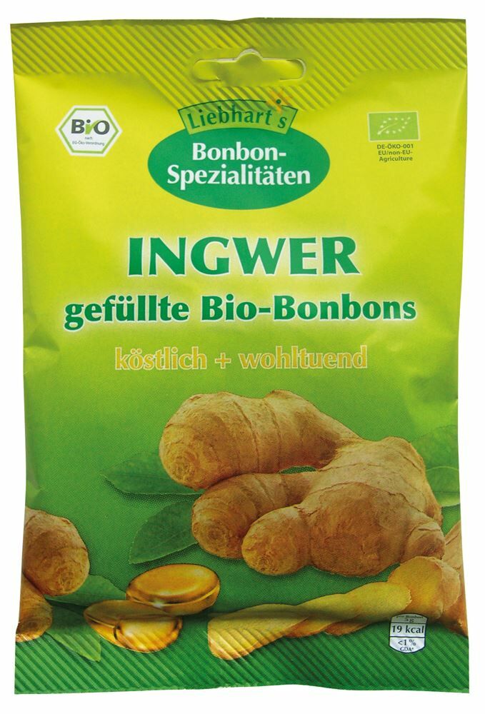 Hübner Bonbons Gingembre Bio 70g