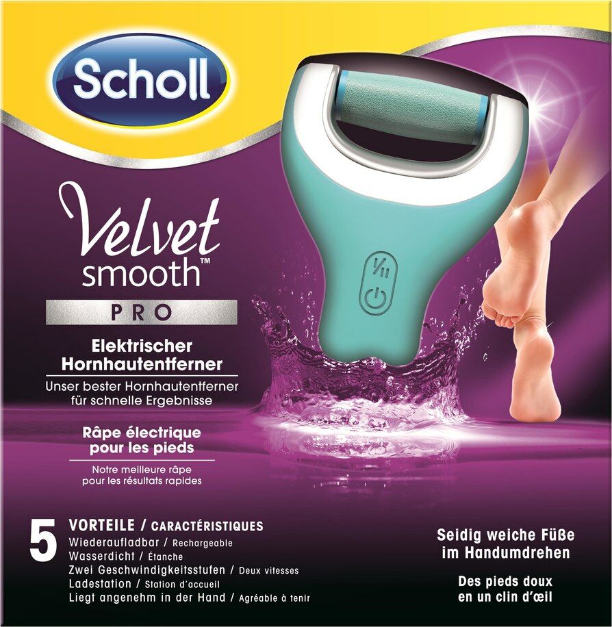 Scholl Velvet Smooth Pro - Râpe à pieds électrique anti-callosités