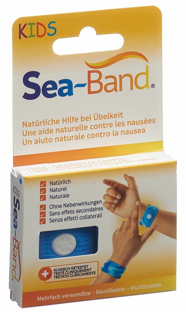 Sea-Band bracelet d'acupression enfant bleu 1 paire à petit prix