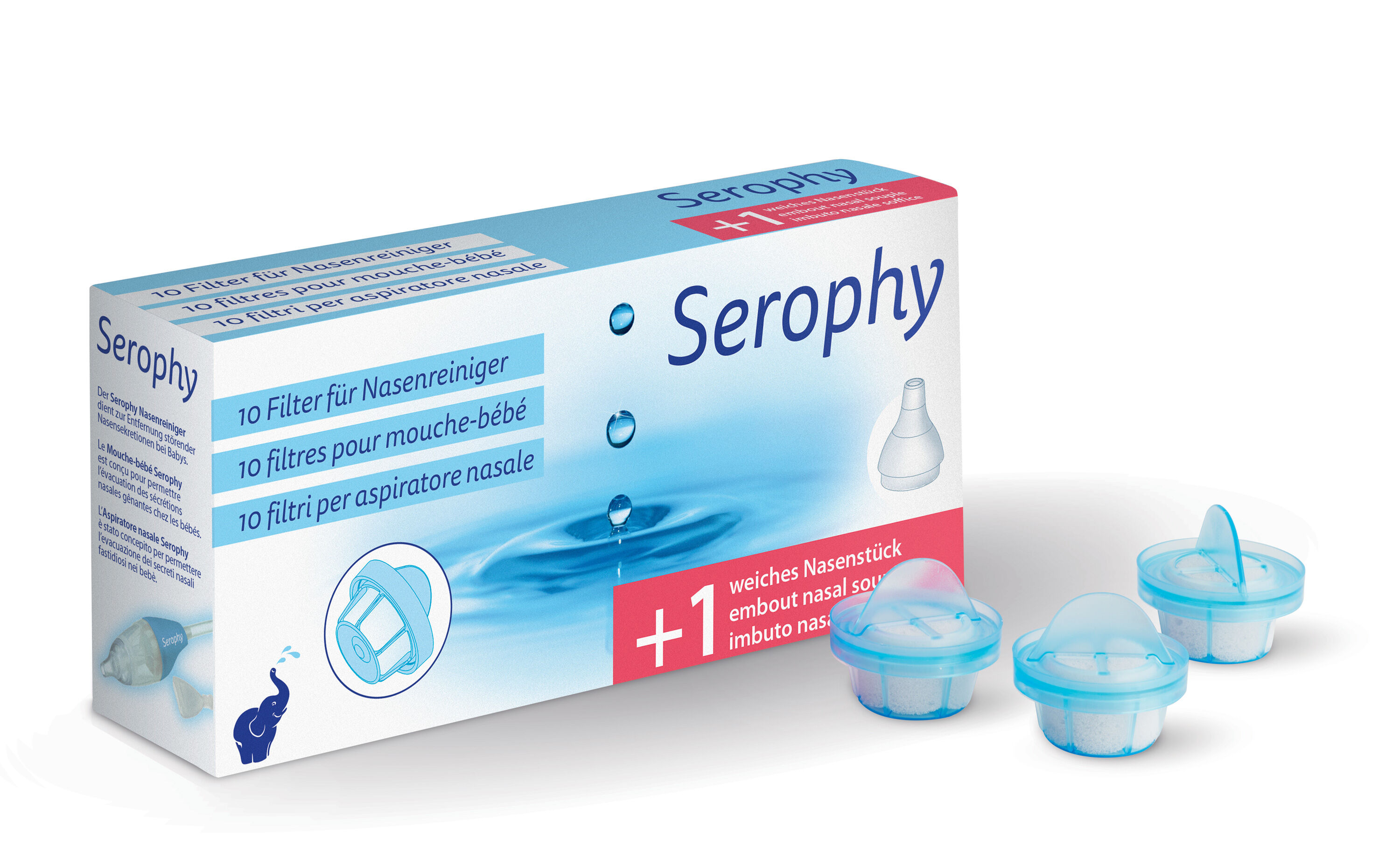 Serophy filtres pour mouche-bébé 10 filtres & 1 embout nasal à petit prix