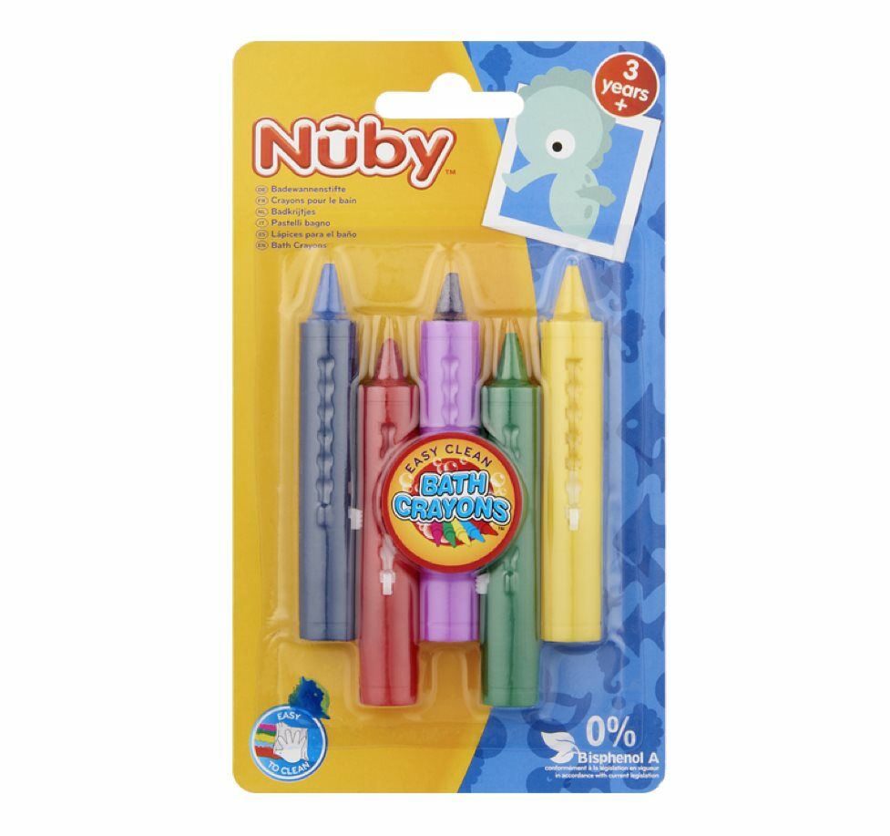 Nuby crayons pour le bain facile à enlever à petit prix
