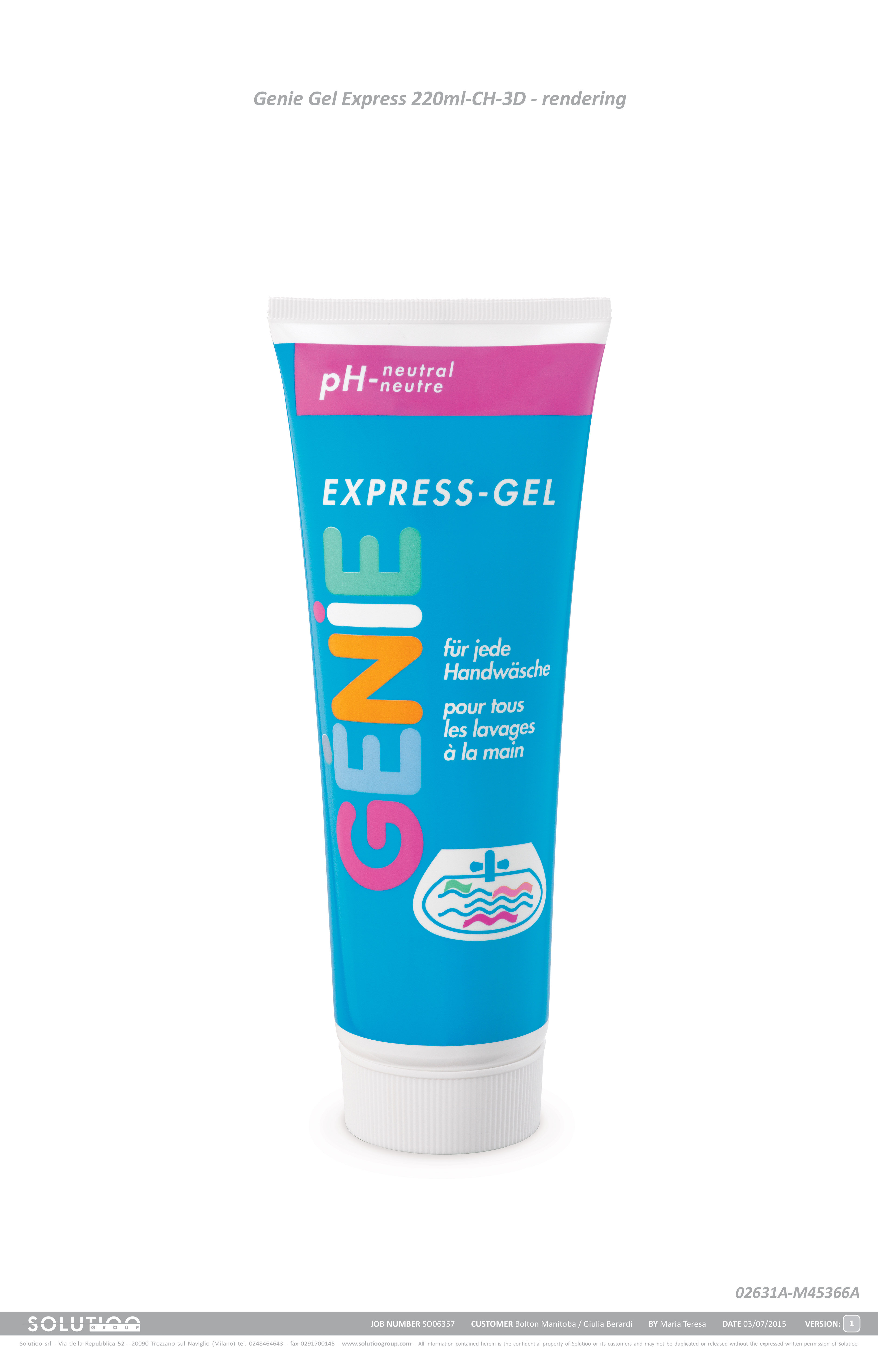 French Click - Genie Sans Frotter, Gel express Main Tube 200ml