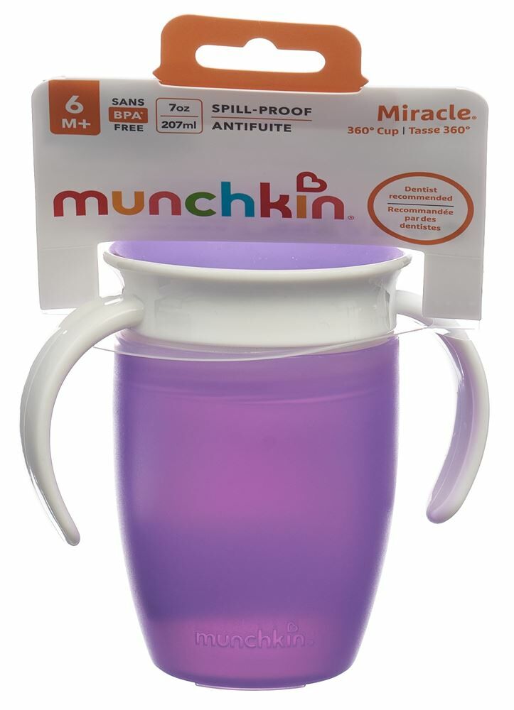 Munchkin Miracle 360° tasse d'apprentissage 207ml 100 % anti-fuite 6M+ à  petit prix