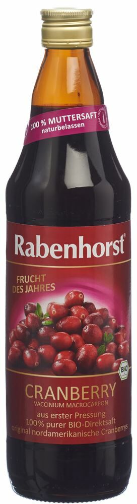 Pur jus de cranberry - RABENHORST - Jus de superfuits bio