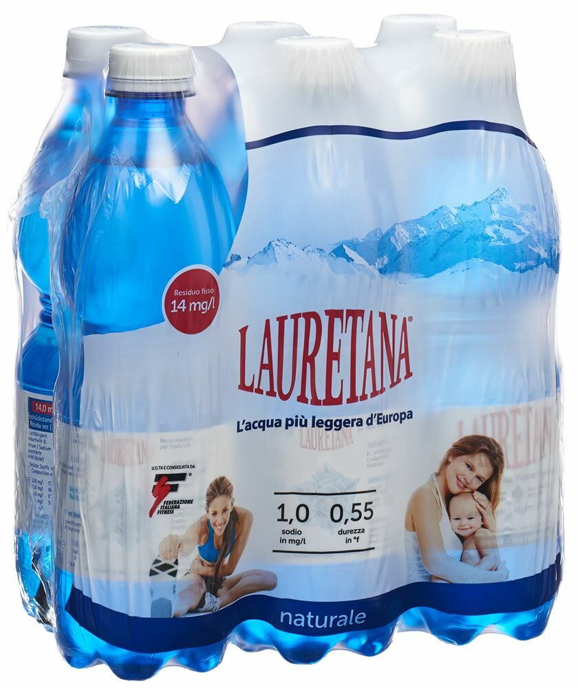 Lauretana Mineralwasser ohne Kohlensäure 6 Petfl 500 ml online