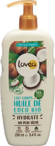 Lovea Lait Corps Huile de Coco Bio - 250ml