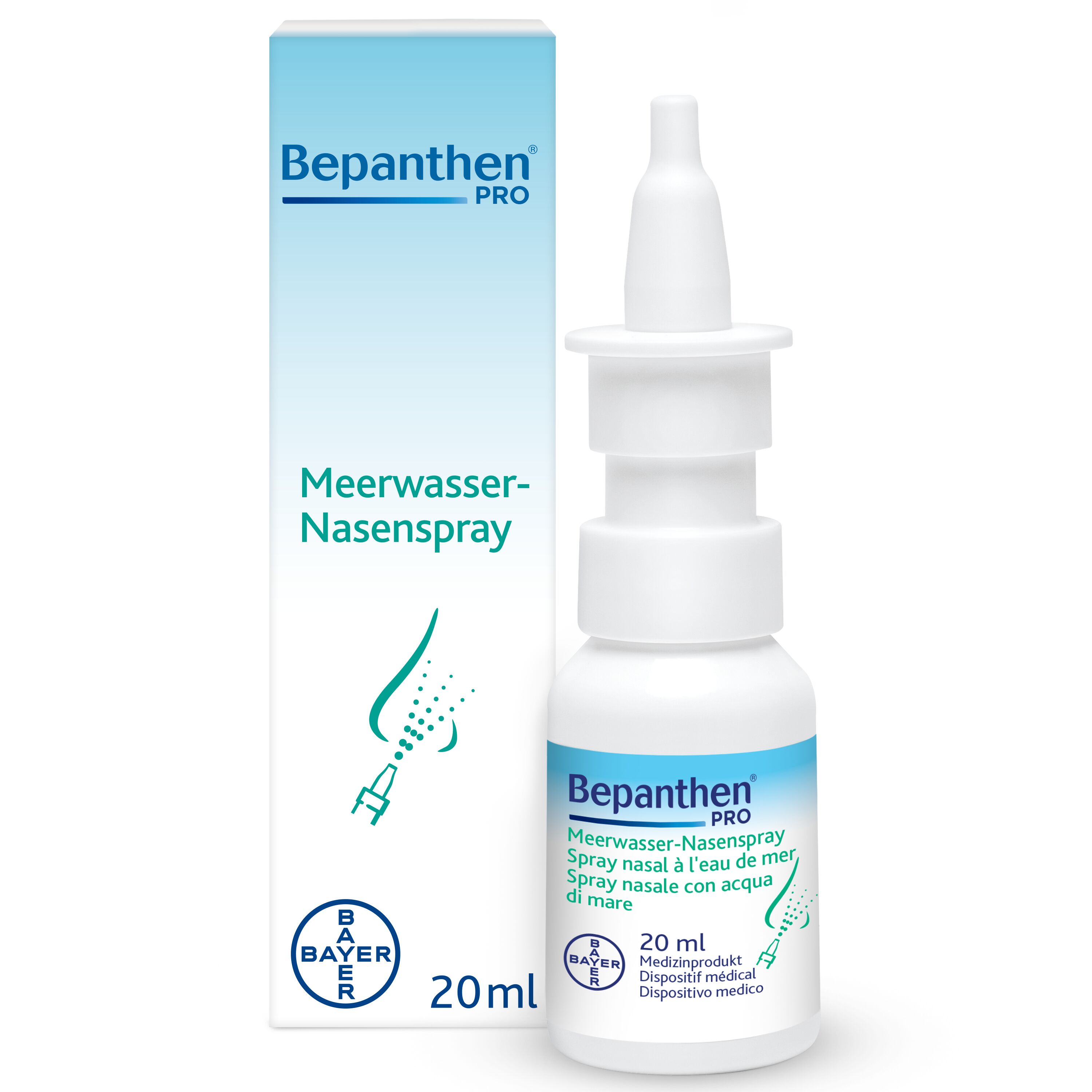 Bepanthen PRO spray nasal à l'eau de mer 20 ml à petit prix