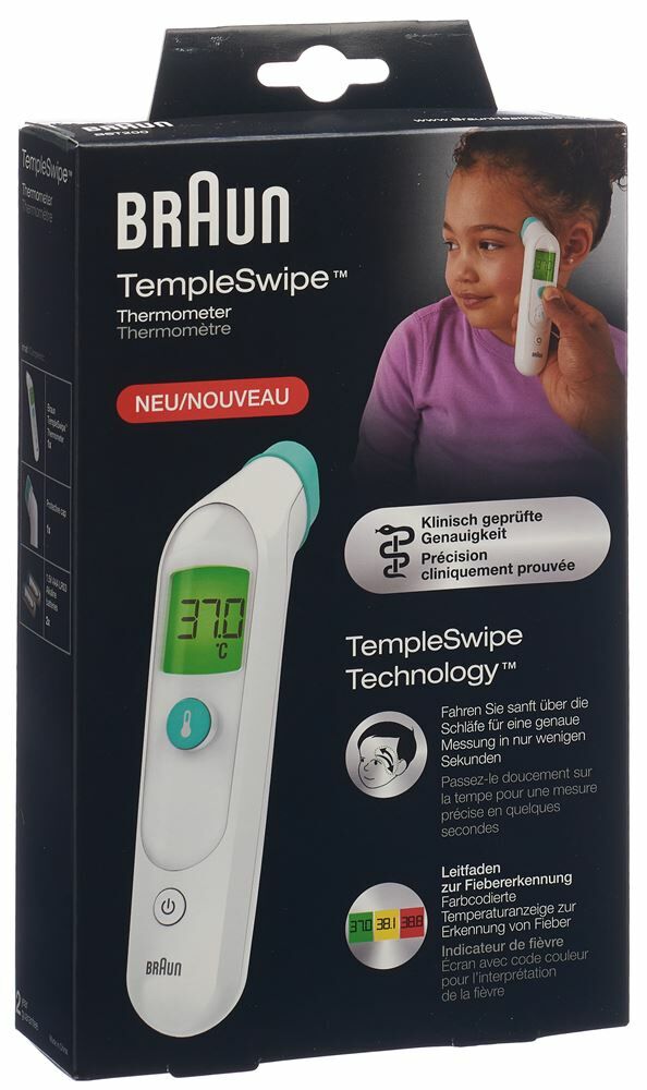 Braun TempleSwipe thermomètre frontal BST200WE à petit prix
