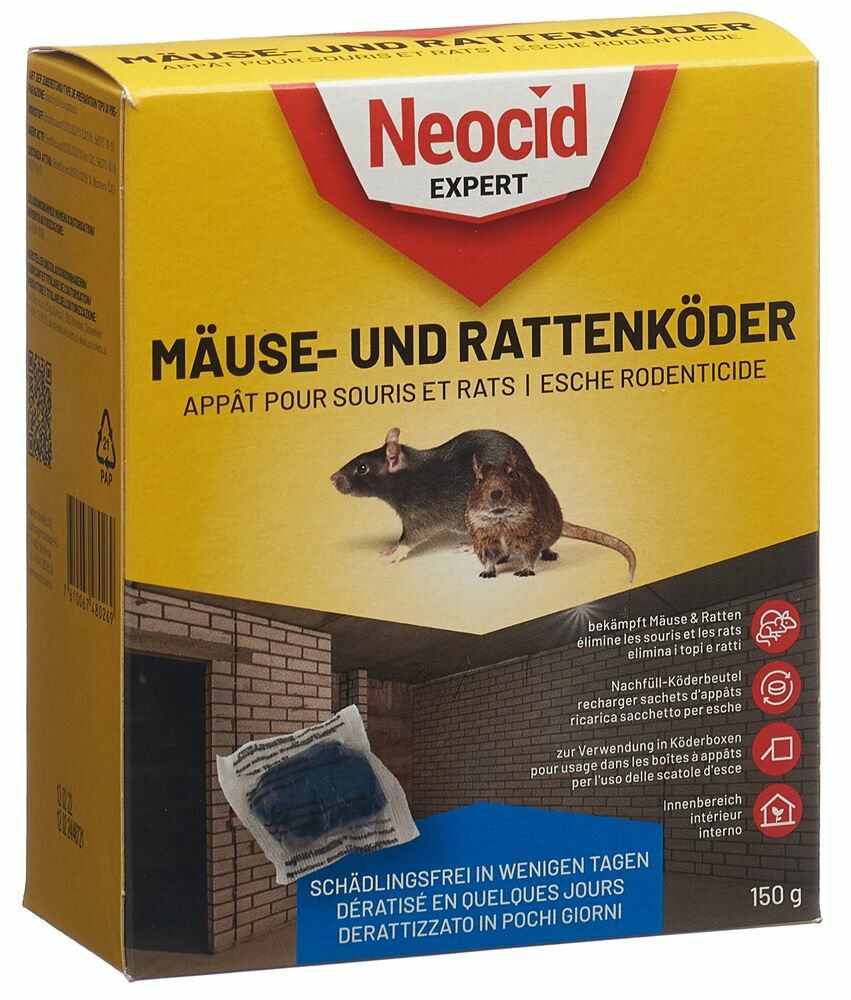 Neocid EXPERT appâts souris et rats 150 g à petit prix