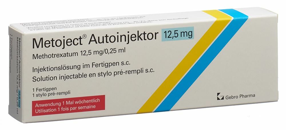 Commander Metoject sol inj 12.5 mg/0.25ml auto-injecteur sans
