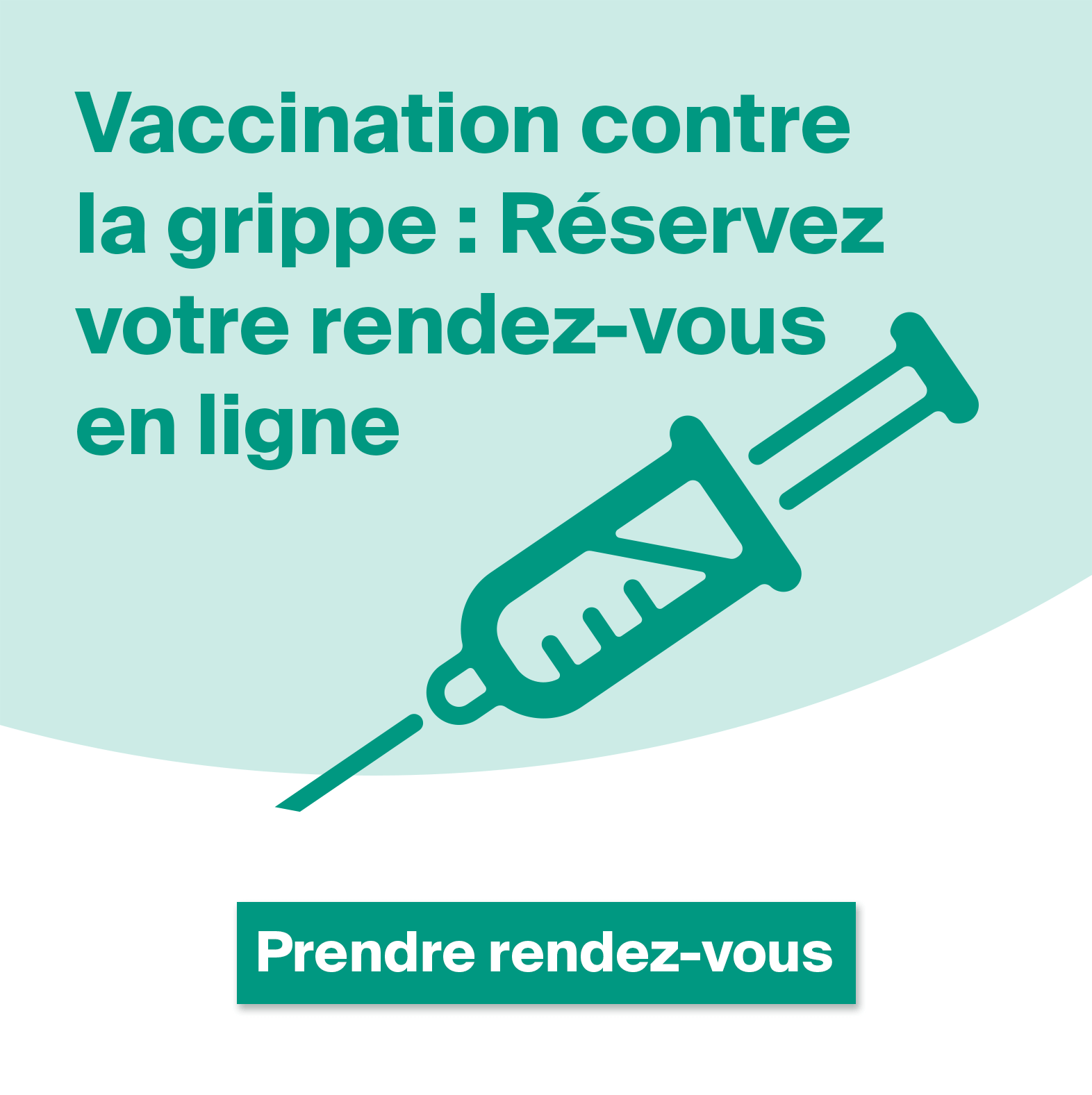 Réservation vaccin grippe en ligne